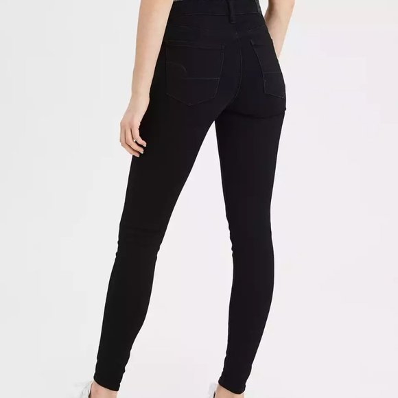 AE Dream Super High-Waisted Jegging Onyx Black - Picture 3 of 4